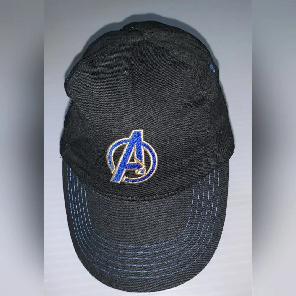Black Avengers Adjustable Snapback Hat/ Baseball Cap - Picture 1 of 7